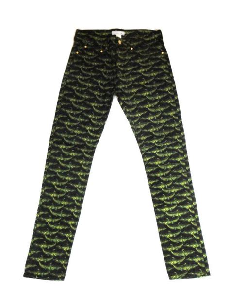 versace crocodile jeans|Shop Versace Crocodile Denim Pants .